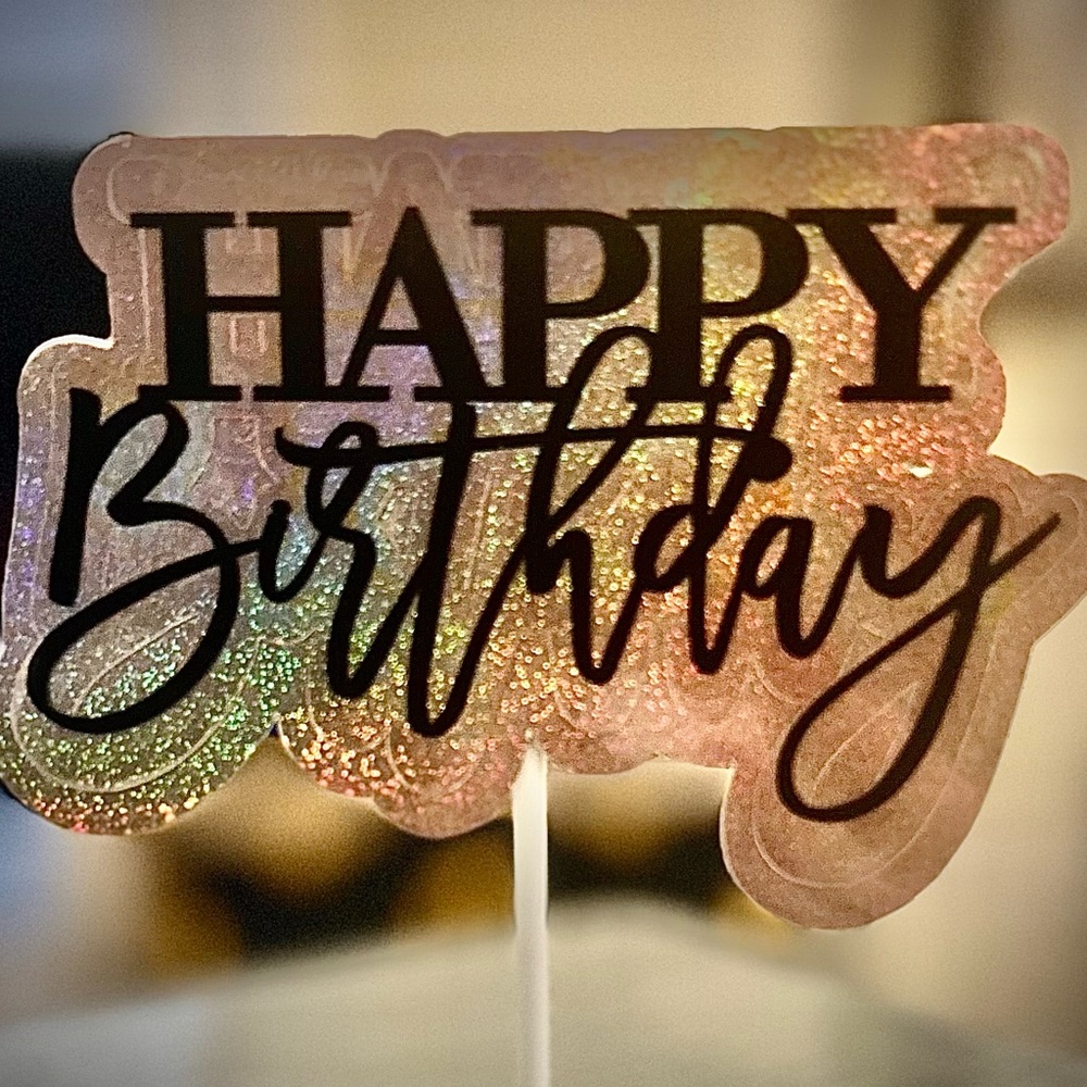 Happy Birthday Cake/ cupcake Topper